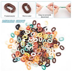 1200 шт. 10 цвета акриловые соединительные кольца&nbsp;SACR-DC0001-02