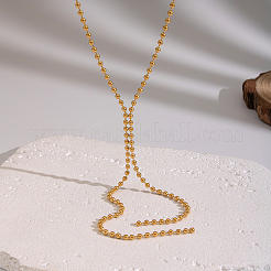 Женские ожерелья с кисточками в форме буквы Y из нержавеющей стали 304&nbsp;YG1121