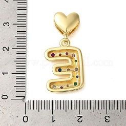 Placage en rack en laiton micro pavé de zircones cubiques transparentes&nbsp;KK-C067-12G-E