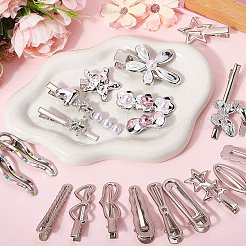 Заколки для волос из цинкового сплава и железа из кожи аллигатора&nbsp;PHAR-SP0001-04A