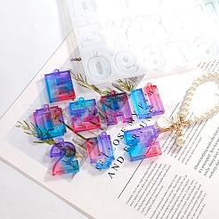 Буквы и цифры diy силиконовые подвесные Молды&nbsp;DIY-F139-01