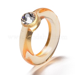 Прозрачные акриловые кольца на палец&nbsp;LS-RJEW-T010-07A