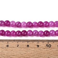 Brins de perles de verre craquelé teintées à effet ombré&nbsp;GLAA-Q106-01A-B21