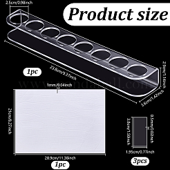 1 set di 8 supporti di plastica per riporre gli oggetti&nbsp;AJEW-GA0010-56