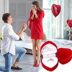 Valentinstag-Samtring-Aufbewahrungsboxen&nbsp;AJEW-CL0004-89B