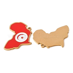 Anhänger aus Edelstahl 304 und Emaille&nbsp;SA-CBA6ECE-01G-G05