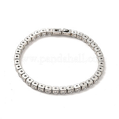 Bracelet de tennis en zircone cubique transparente&nbsp;BJEW-E009-25A-P