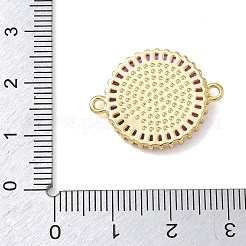 Ciondolo connettore medaglia di san benedetto intagliato in conchiglia naturale&nbsp;KK-L268-013G-B02