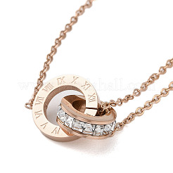 Римские цифры браслеты из нержавеющей стали&nbsp;LS-BJEW-L689-01RG