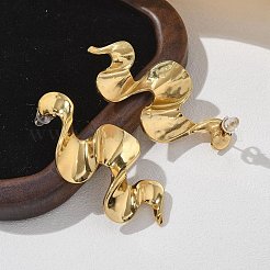 Серьги-гвоздики из нержавеющей стали 304&nbsp;EJEW-K302-02G