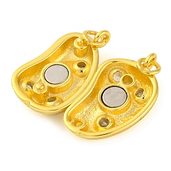 925 магнитная застежка из стерлингового серебра с микропаве из прозрачного кубического циркония&nbsp;STER-U005-05G