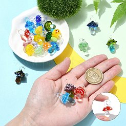 21шт 21 цвета подвески ручной работы лэмпворк&nbsp;LAMP-CJ0002-30