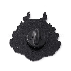 Totenkopf mit Flammenemaille-Anstecknadel&nbsp;JEWB-A005-18-01