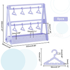Непрозрачные акриловые подставки для серег&nbsp;EDIS-WH0029-16D