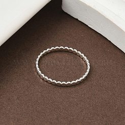 925 плоские серебряные кольца с бусинами для женщин&nbsp;RJEW-NH0002-01C-S