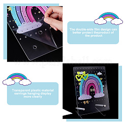 Акриловый дисплей серьги стойки&nbsp;EDIS-WH0016-027