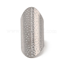 Anillo de puño abierto de acero inoxidable 304 que no se deslustra&nbsp;RJEW-Z015-03P