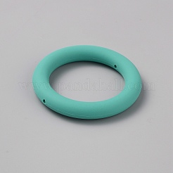 Кольца из силиконовых бусин&nbsp;LS-SIL-WH0018-25H
