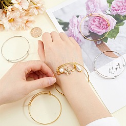 40шт 2 цвета регулируемый железный расширяемый браслет изготовление&nbsp;BJEW-SP0001-01