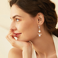 8 шт. 4 комплекта фурнитуры для сережек-рустик из латуни с кубическим цирконием&nbsp;KK-NB0003-31