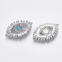 Соединители из латуни с микрочастицами и кубическим цирконием&nbsp;ZIRC-T005-029P