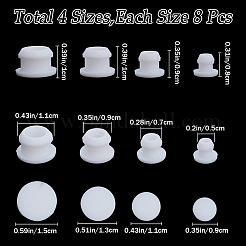 32 bouchon d'étanchéité en silicone pour bouteille de 4 styles&nbsp;AJEW-GF0008-10D-02