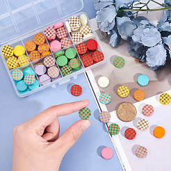 Расписные бусы из натурального дерева&nbsp;WOOD-FH0001-56