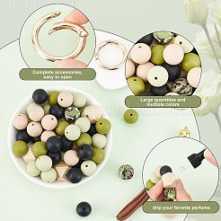 Kit de fabrication de porte-clés en perles à faire soi-même&nbsp;DIY-CA0004-42