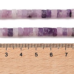 Natürliche Lepidolith / lila Glimmer Steinperlen Stränge&nbsp;G-M420-A19-01