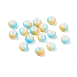 Непрозрачные с напылением стеклянные бусины&nbsp;GLAA-G118-01