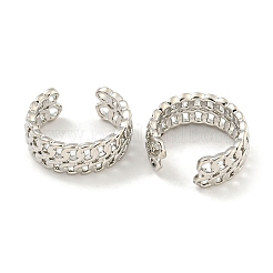 Boucles d'oreilles manchette en laiton pour femmes&nbsp;EJEW-C104-128P