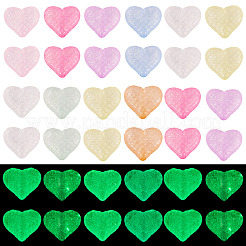 Светящиеся прозрачные акриловые бусины&nbsp;LACR-TA0001-07C