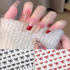 5 лист 5-х цветных самоклеящихся наклеек для дизайна ногтей с бантиками&nbsp;MRMJ-LP0002-12