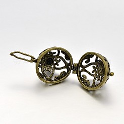 Латунные полые круглые подвески KK-J189-05AB-NF