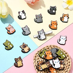 60 Stück PVC-Kunststoff-Cabochons mit Haustiermotiv in 12 Farben&nbsp;FIND-CJ0002-56
