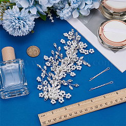 1 упаковка наборов шпилек для волос из цинкового сплава и смолы со стразами&nbsp;AJEW-FG0005-23