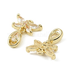 Pendentifs avec zircon cubiques à micro-pavés en laiton&nbsp;KK-C107-18A-G