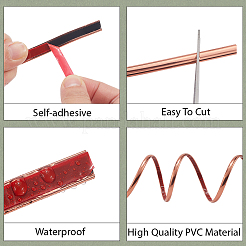 Moldura flexible autoadhesiva de pvc&nbsp;DIY-CP0011-89B-02