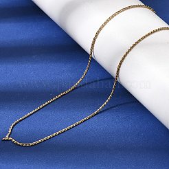 1 mm Unisex-S-Ketten aus Edelstahl 304&nbsp;NJEW-P356-05G