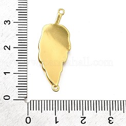 Латунные микропаве прозрачные кубические цирконии эмалированные подвески-листочки для соединения&nbsp;KK-V011-25G