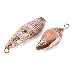 Pendentifs en spirale naturelle galvanoplastie&nbsp;SSHEL-Q100-49G