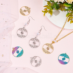 12 шт. подвески из нержавеющей стали 304 двух цветов&nbsp;STAS-DC0010-03