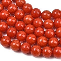 Naturales teñidos abalorios de jade blanco hebras&nbsp;GG-CBAEB22-B01-10mm-06
