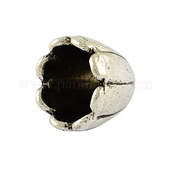 Тибетский сплав стиля мульти-лепесток крышки шарика&nbsp;LS-TIBE-00722-AS-FF