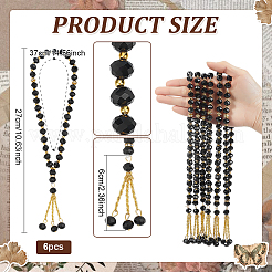 6 pulsera de rosario de oración islámica musulmana&nbsp;BJEW-PH0004-64A