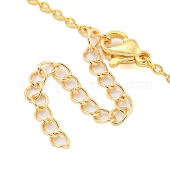 Ожерелья с подвесками из латуни с прозрачным кубическим цирконием&nbsp;LS-NJEW-M220-01B-G