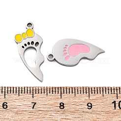 Подвески из нержавеющей стали 304 с эмалью&nbsp;STAS-H235-04B-P