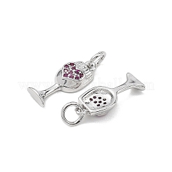Shegrace Messing-Anhänger mit Mikropavé-Fassung aus Zirkonia&nbsp;XGRQ2C949-406P