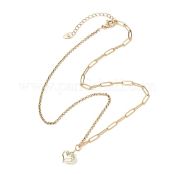 Colliers avec pendentif cœur en alliage&nbsp;NJEW-JN05812-01