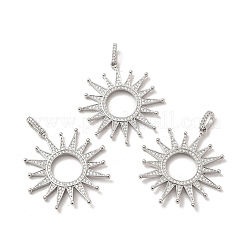 Подвески из экологически чистой латуни с микропаве из кубического циркония&nbsp;KK-A177-06P